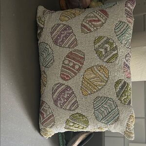 Colorful Beaded Decorative Pillow
